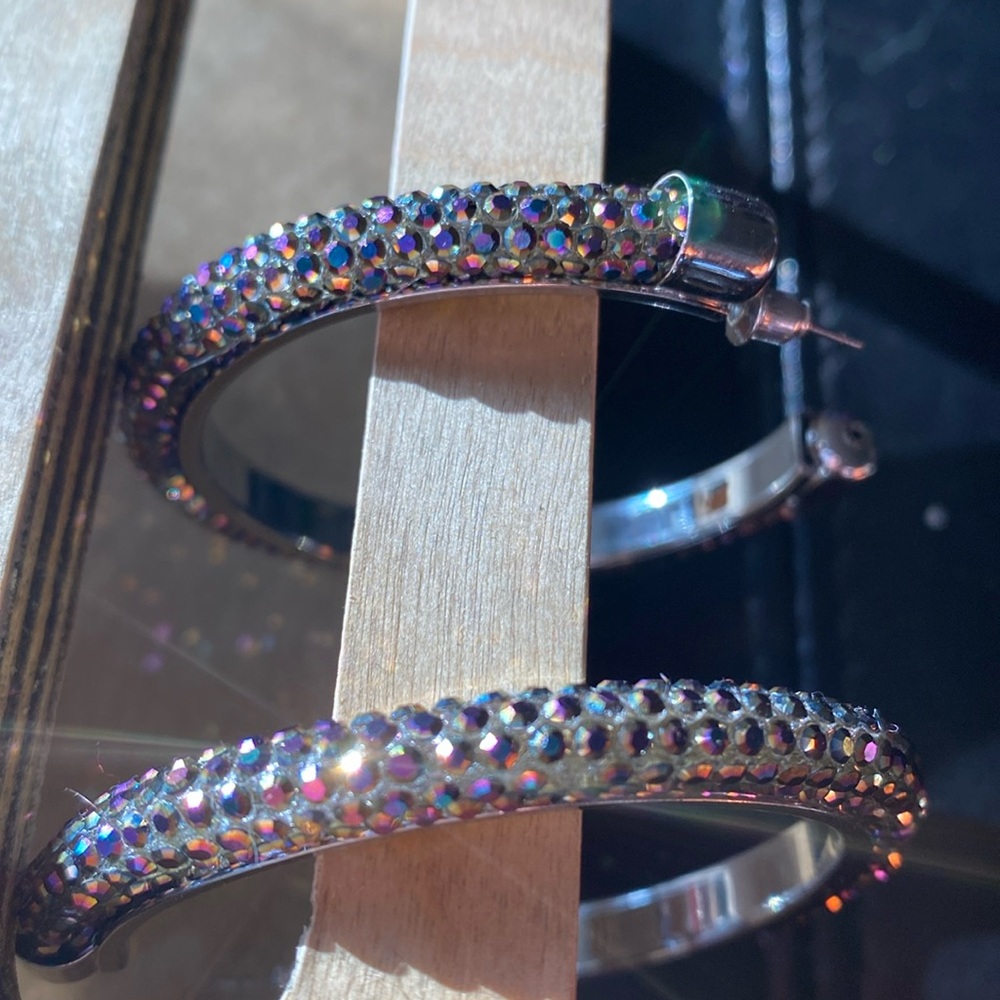 Hoop earrings . Lightweight